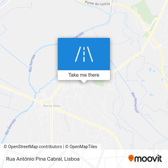 Rua António Pina Cabral map