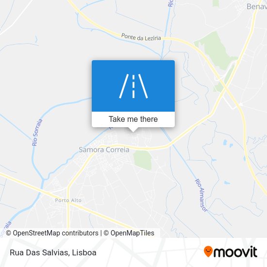 Rua Das Salvias mapa