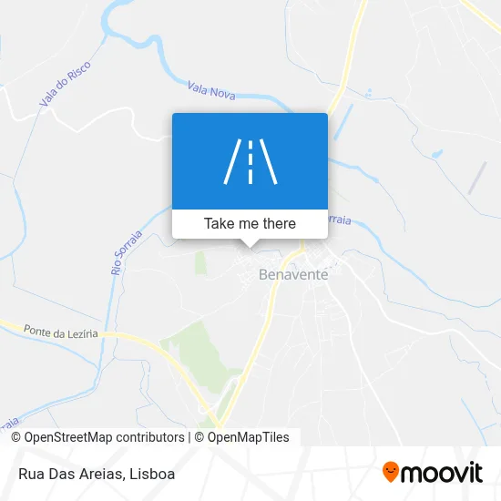 Rua Das Areias map