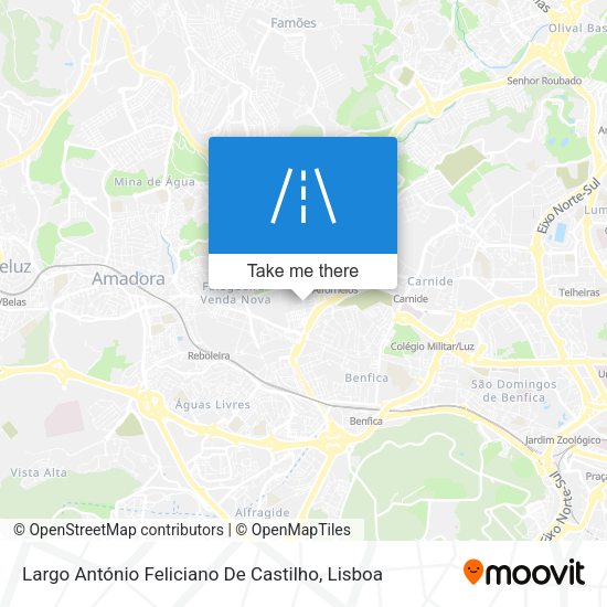 Largo António Feliciano De Castilho map