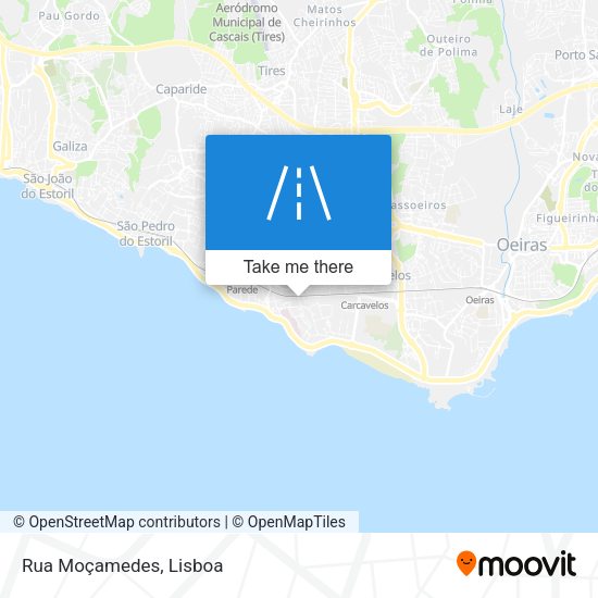 Rua Moçamedes mapa