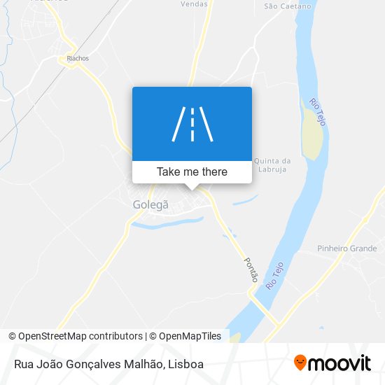 Rua João Gonçalves Malhão mapa