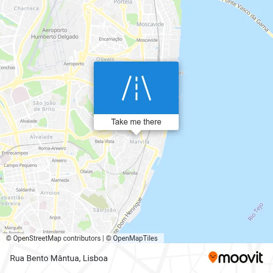 Rua Bento Mântua map