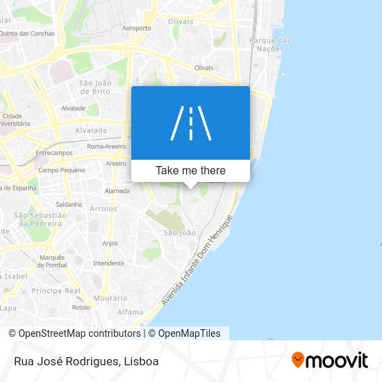 Rua José Rodrigues map