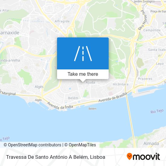 Travessa De Santo António A Belém map