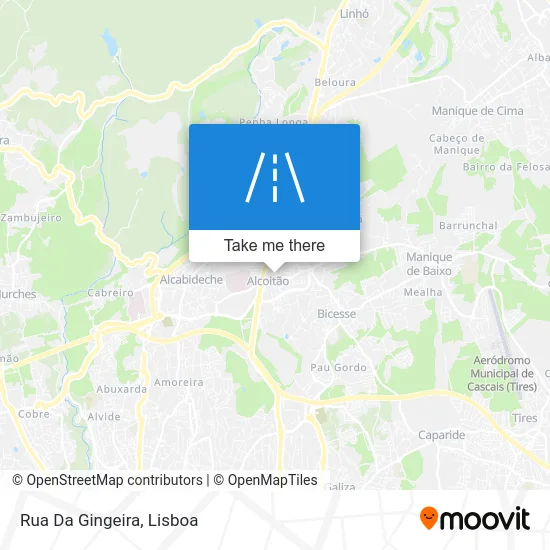 Rua Da Gingeira map