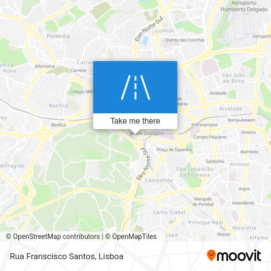 Rua Franscisco Santos map