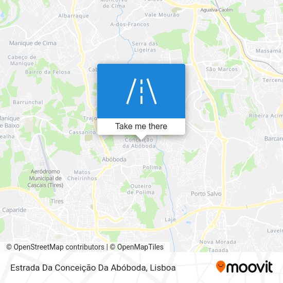 Estrada Da Conceição Da Abóboda map