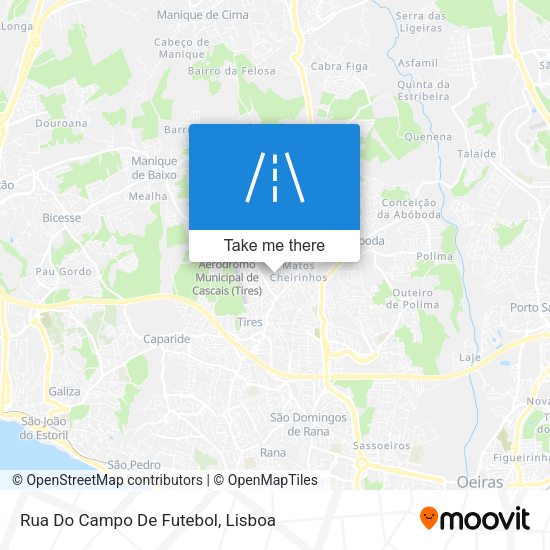 Rua Do Campo De Futebol mapa