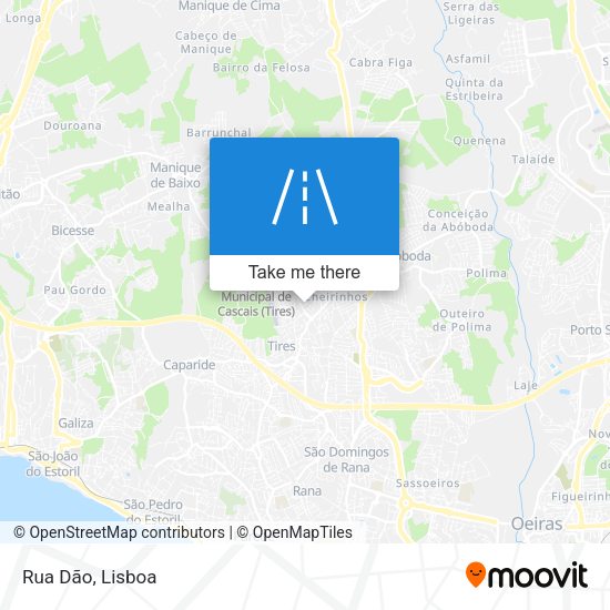 Rua Dão mapa