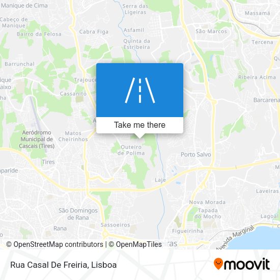 Rua Casal De Freiria mapa