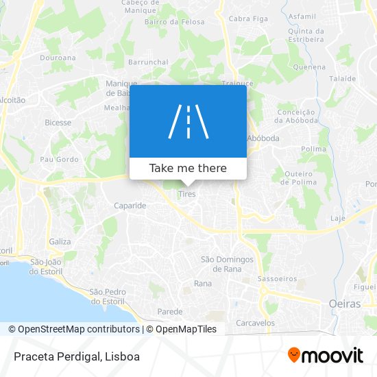 Praceta Perdigal mapa