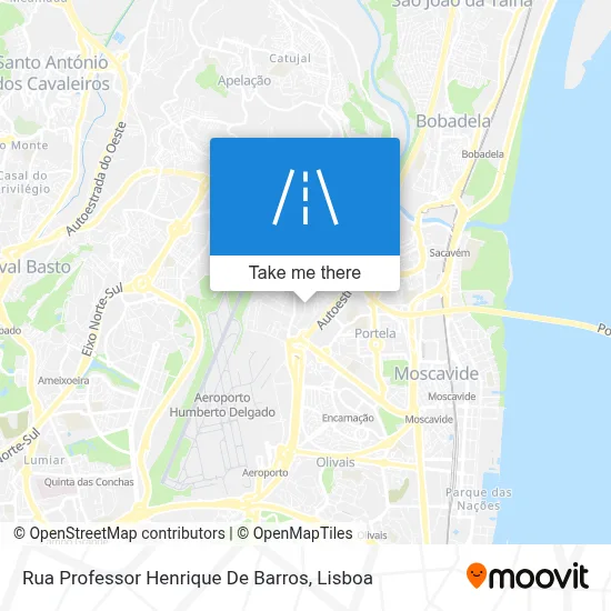 Rua Professor Henrique De Barros map
