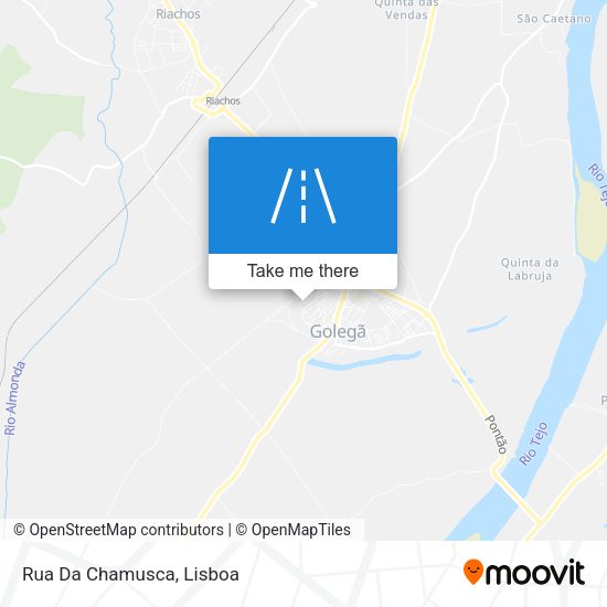 Rua Da Chamusca mapa