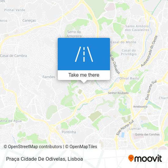 Praça Cidade De Odivelas mapa