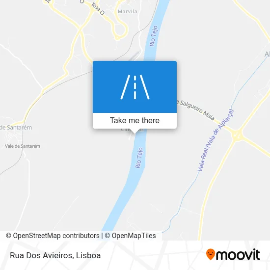 Rua Dos Avieiros map
