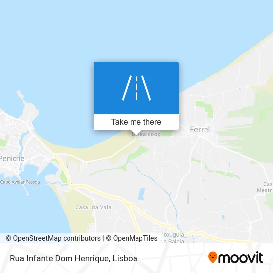 Rua Infante Dom Henrique map