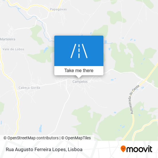 Rua Augusto Ferreira Lopes mapa