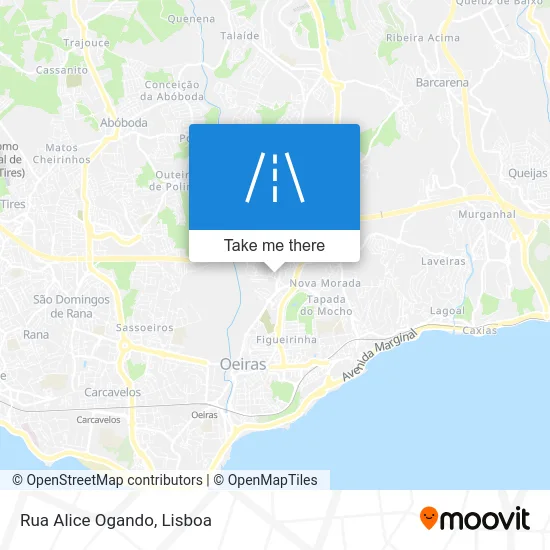 Rua Alice Ogando map