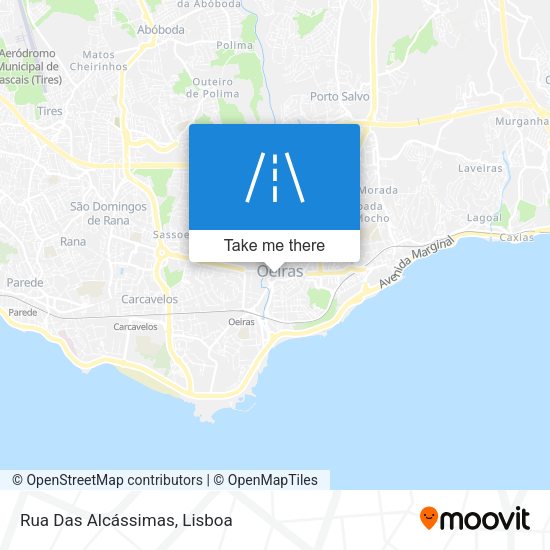 Rua Das Alcássimas map