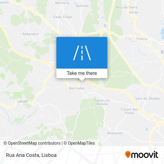 Rua Ana Costa mapa