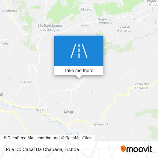 Rua Do Casal Da Chapada map