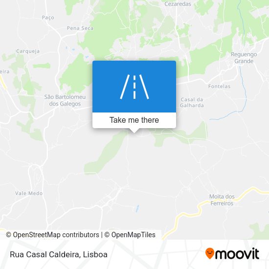 Rua Casal Caldeira mapa