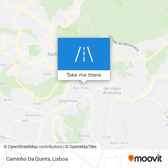 Caminho Da Quinta mapa