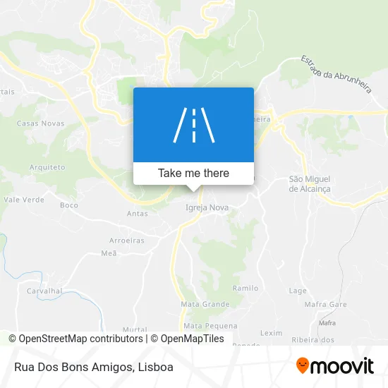 Rua Dos Bons Amigos map