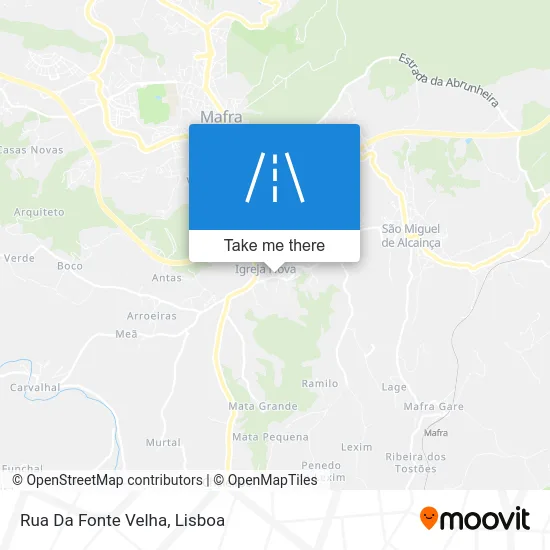 Rua Da Fonte Velha map