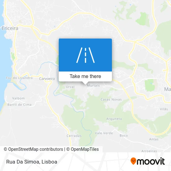 Rua Da Simoa map