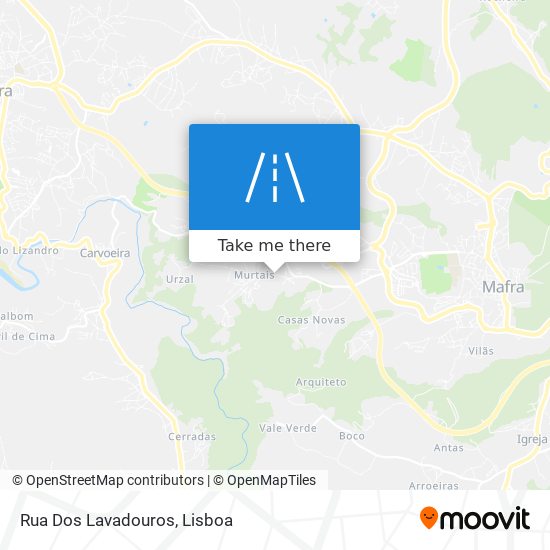 Rua Dos Lavadouros mapa