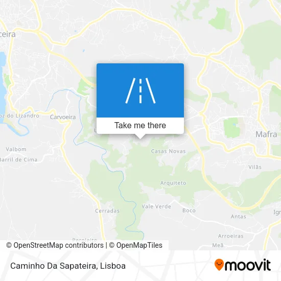 Caminho Da Sapateira map