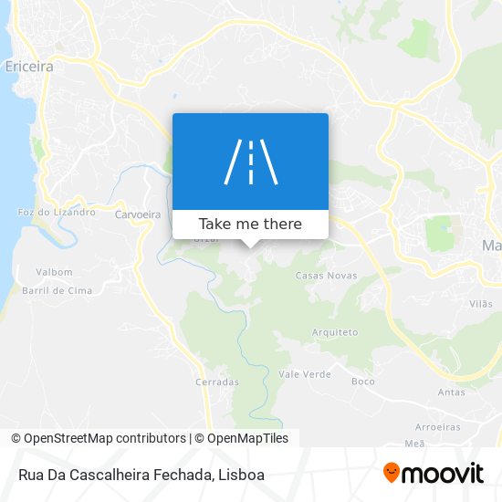 Rua Da Cascalheira Fechada map