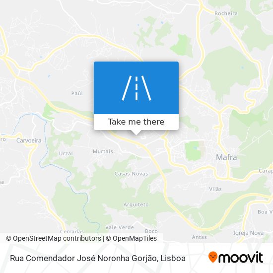 Rua Comendador José Noronha Gorjão mapa