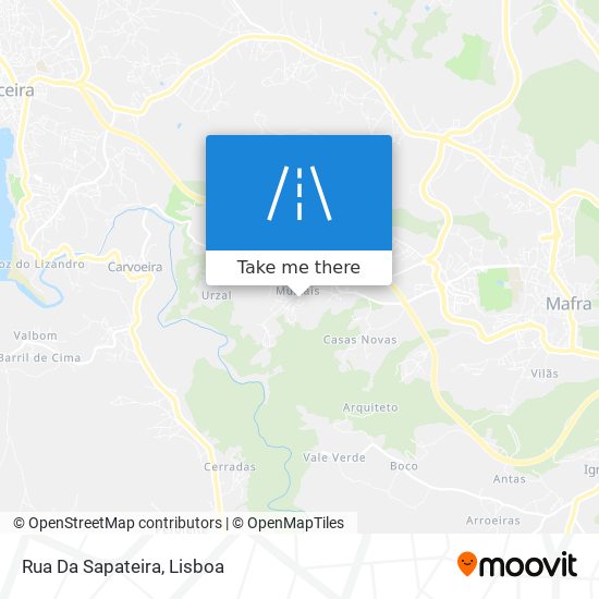 Rua Da Sapateira mapa