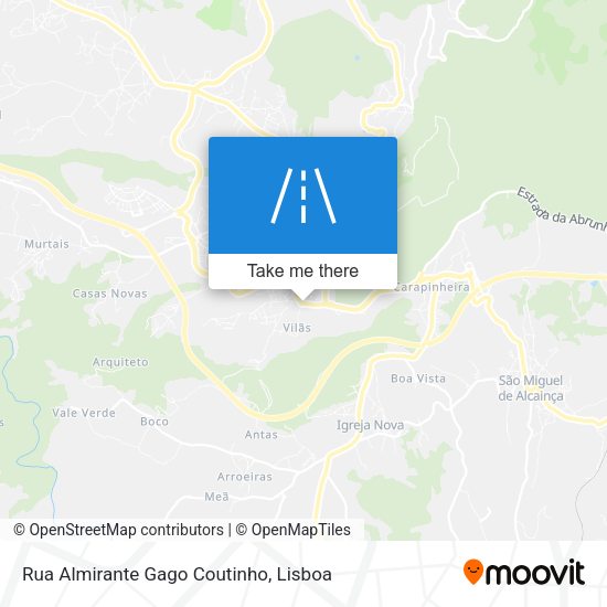 Rua Almirante Gago Coutinho mapa