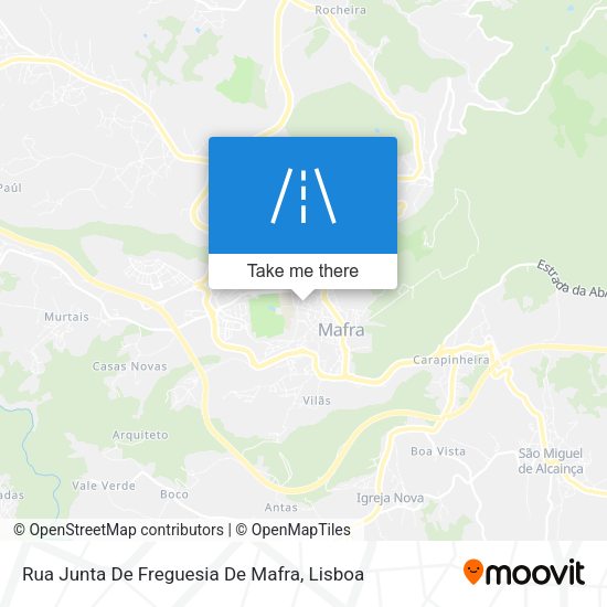 Rua Junta De Freguesia De Mafra mapa