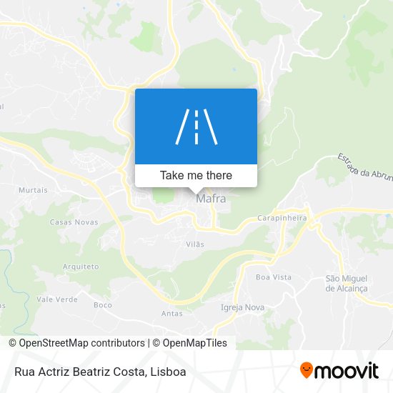 Rua Actriz Beatriz Costa map