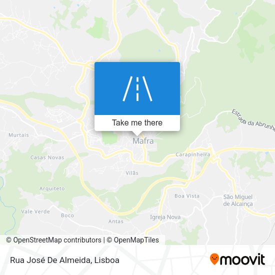 Rua José De Almeida map