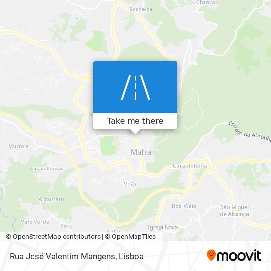 Rua José Valentim Mangens map