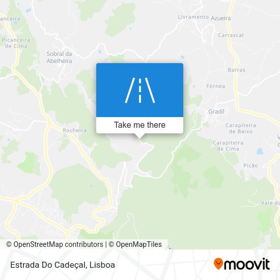 Estrada Do Cadeçal mapa