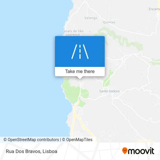 Rua Dos Bravos map