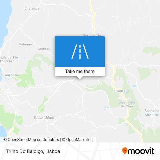 Trilho Do Baloiço mapa