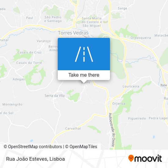 Rua João Esteves map