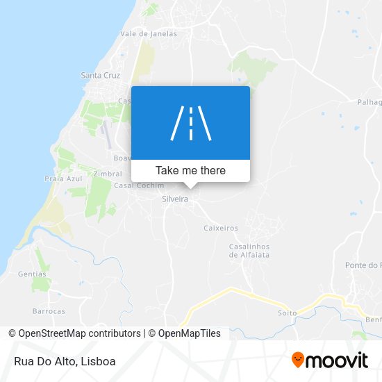 Rua Do Alto mapa