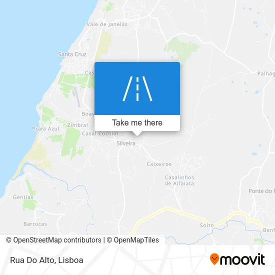 Rua Do Alto map