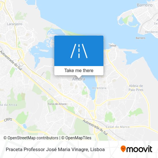Praceta Professor José Maria Vinagre mapa
