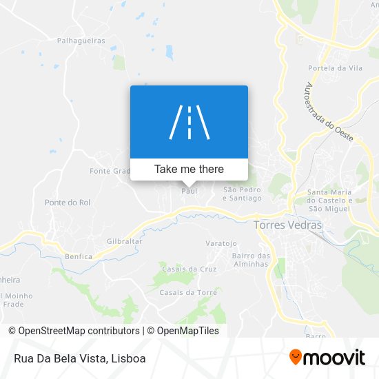 Rua Da Bela Vista mapa