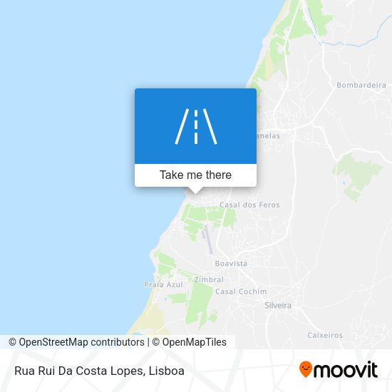 Rua Rui Da Costa Lopes map